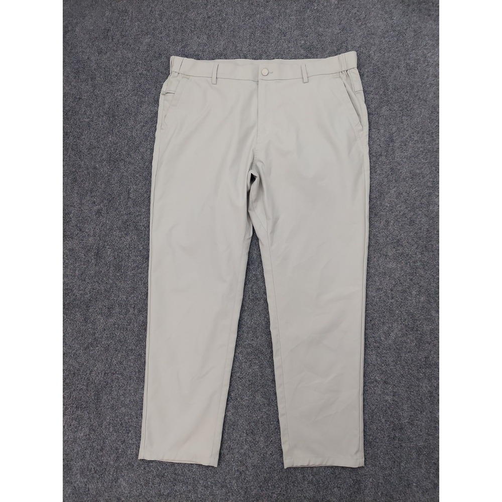 Jack Archer Pants Mens 36x28 Light Gray Jetsetter Preppy Flat Front